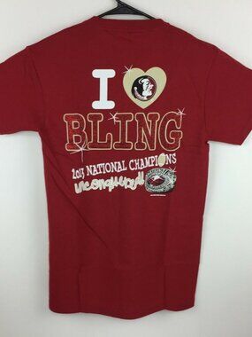 Florida State Seminoles FSU T-Shirt Bling - Medium